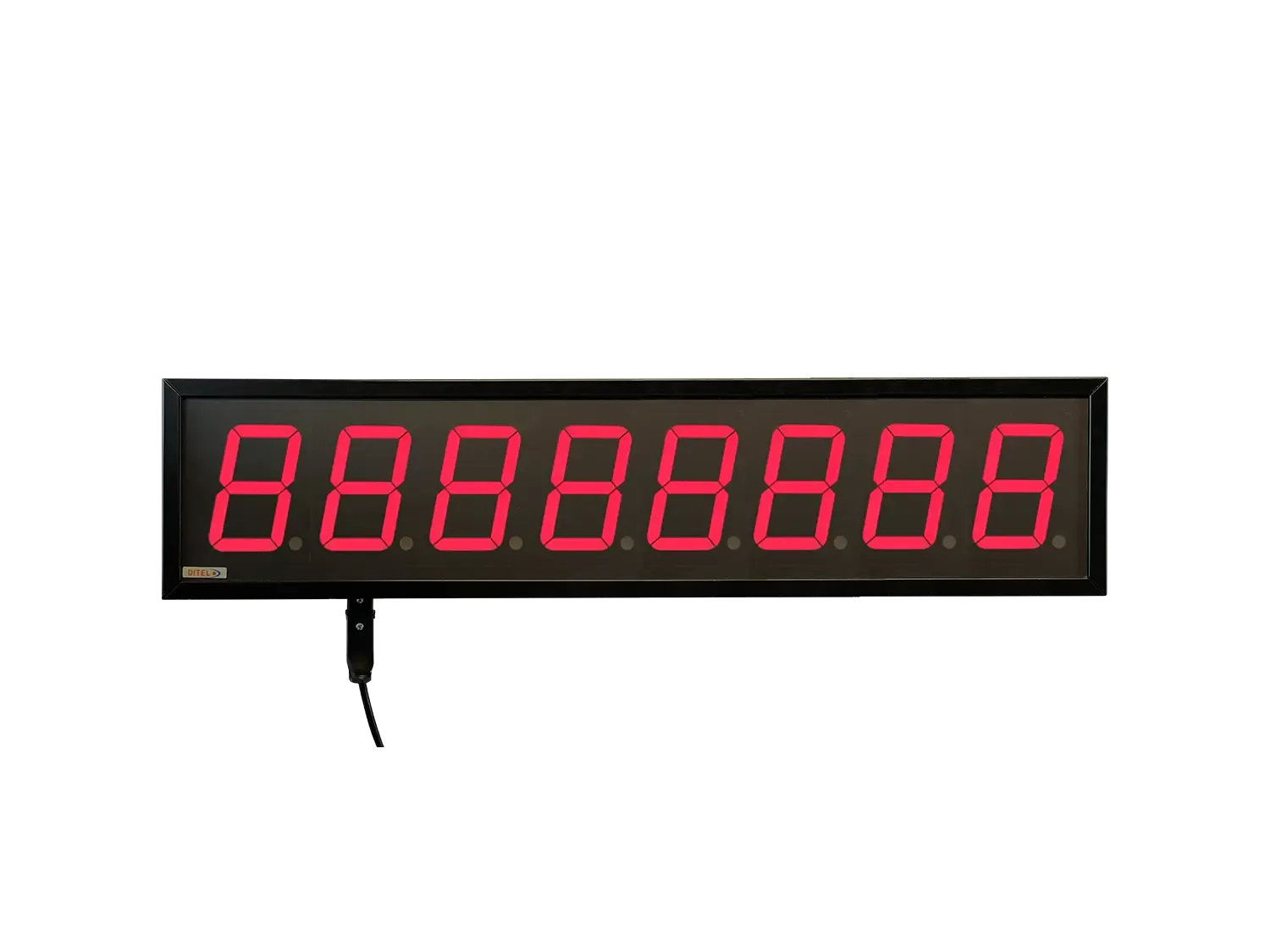 Visualizador Numerico 100mm, 8 digitos, Serie, Ethernet, Wifi +2R